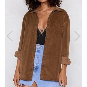 Corduroy button up